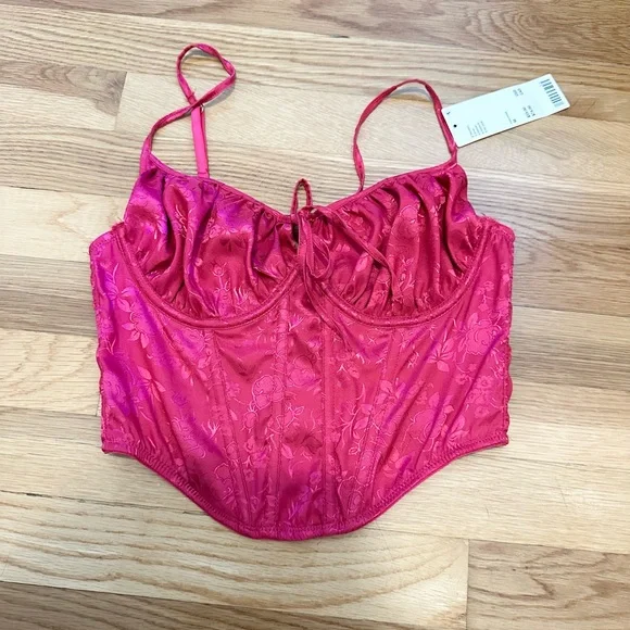 Urban Outfitters Out From Under Devon Satin Corset - Picture 6 of 9